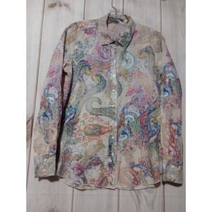 Elliot Lauren Shirt Ladies 10 Pink Paisley